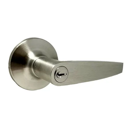  Bristol Entry Lock with Adjustable Latch and Full Lip Strike Satin Nickel Finish