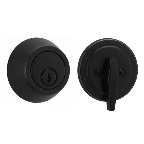  Single Cylinder Deadbolt Keyed Alike 2 Matte Black Finish