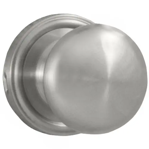  Impresa Passage Lock with Adjustable Latch and Full Lip Strike Satin Nickel Finish