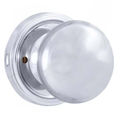  Impresa Privacy Lock with Adjustable Latch and Full Lip Strike Bright Chrome Finish