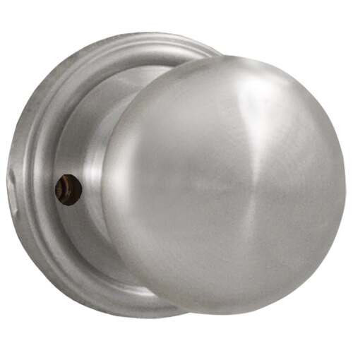  Impresa Privacy Lock with Adjustable Latch and Full Lip Strike Satin Nickel Finish