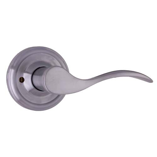  00610UDUDSL2 Bordeau Lever Privacy Lock with Adjustable Latch and Full Lip Strike Satin Chrome Finish