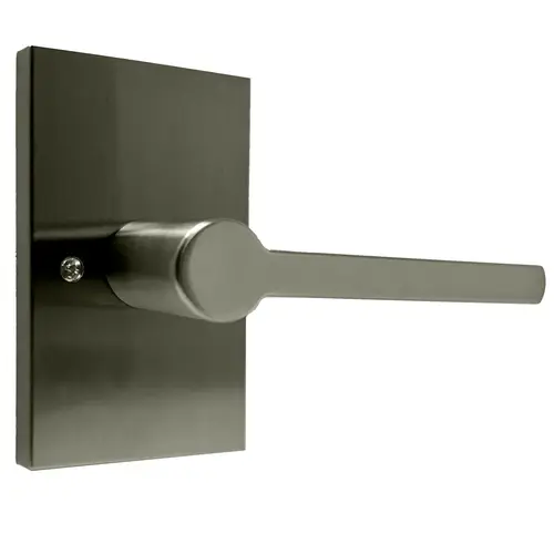  Brady lever 1/2 Dummy Lock with Rectangle plate Satin Nickel Finish