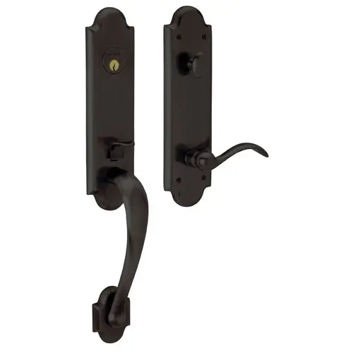 Boulder 3/4 Escutcheon Left Hand Single Cylinder Entry Mortise Trim Oil Rubbed Bronze Finish