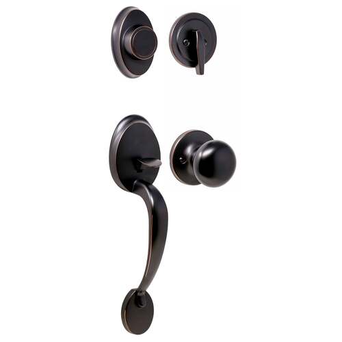  Hillcrest Dummy Handle set with Salem Trim Oil Rubbed Bronze Finish