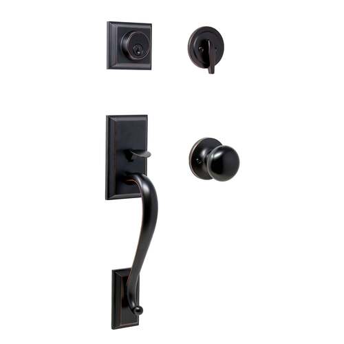  Mercy Single Cylinder Handle set with Salem Knob Oil Rubbed Bronze Finish