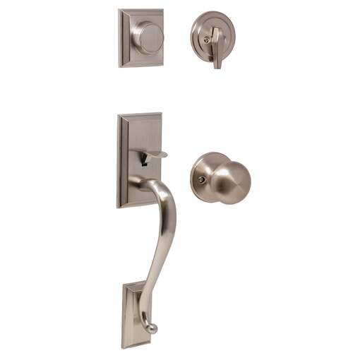  Mercy Dummy Handle set with Salem Knob Satin Nickel Finish