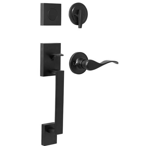  Bailey Dummy Handle set with New Haven Lever Matte Black Finish