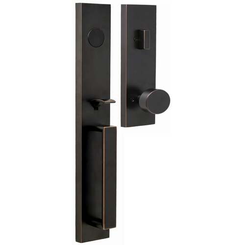  Xanthis Dummy Handle set with Mesa Knob Trim Oil Rubbed Bronze Finish