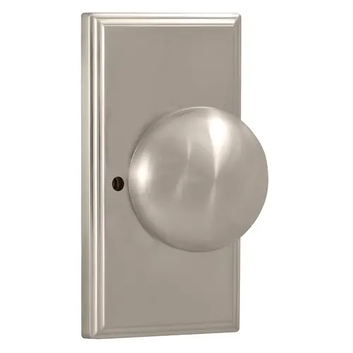  Impresa Woodward Privacy Lock with Adjustable Latch and Full Lip Strike Satin Nickel Finish