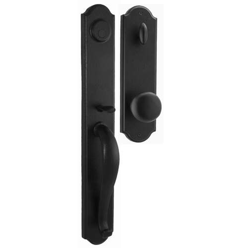  07680-2F20020 Wiltshire Dummy Handle set with Wexford Knob in the Black finish