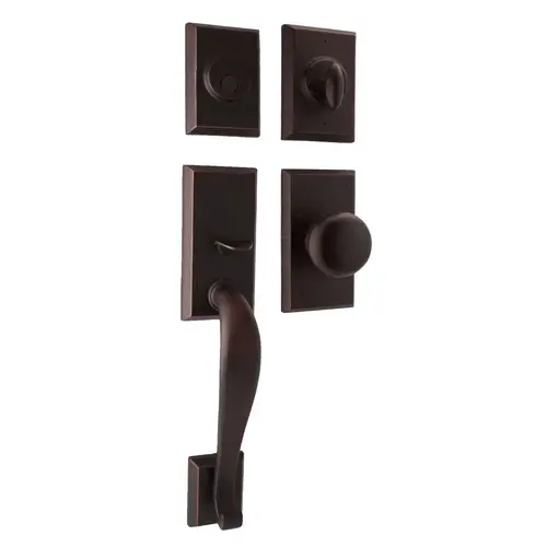  Aspen Dummy Handle set with Wexford Knob in the Oil Rubbed Bronze Finish