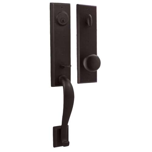  Greystone Single Cylinder Handle set with Wexford Knob in the Oil Rubbed Bronze Finish