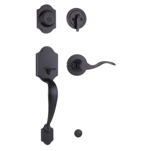  Parkside Dummy Handle set with Left Hand New Haven Lever Oil Rubbed Bronze Finish