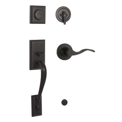  Mercy Dummy Handle set with Left Hand New Haven Lever Oil Rubbed Bronze Finish