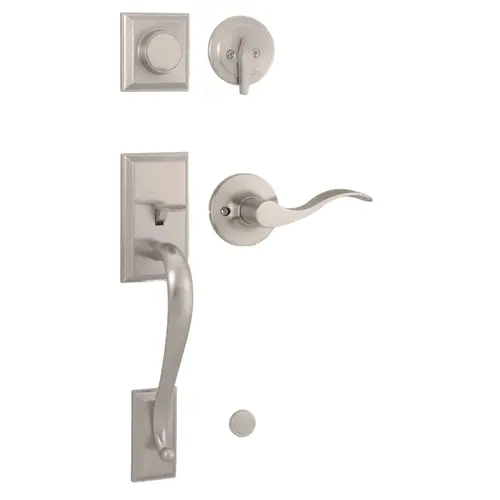  Mercy Dummy Handle set with Left Hand New Haven Lever Satin Nickel Finish