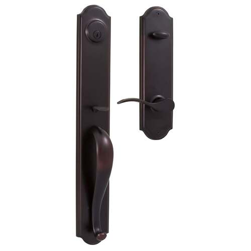  Philbrook Dummy Handle set with Right Hand Bordeau lever in the Oil Rubbed Bronze Finish