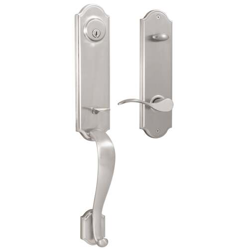  Mansion Dummy Handle set with Right Hand Bordeau lever in the Satin Nickel