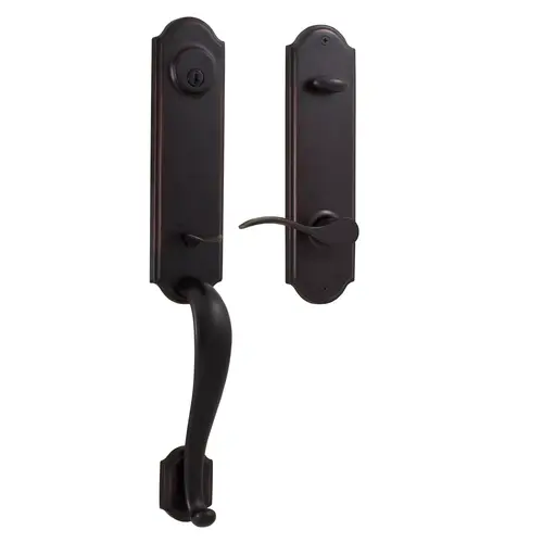  Mansion Dummy Handle set with Right Hand Bordeau lever in the Oil Rubbed Bronze Finish