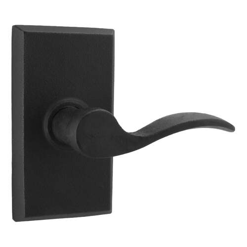  Right Hand Carlow Square Passage Lock with Adjustable Latch and Full Lip Strike Black Finish Oil Rubbed Bronze