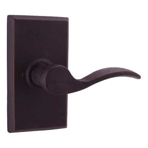  Right Hand Carlow Square Privacy Lock with Adjustable Latch and Full Lip Strike Oil Rubbed Bronze Finish