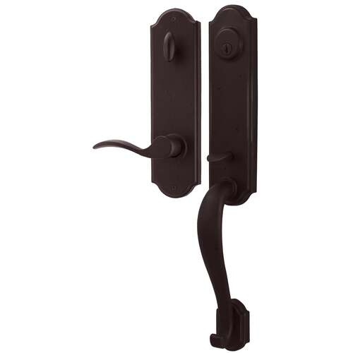  Stonebriar Single Cylinder Handle set with Right hand Carlow lever in the Oil Rubbed Bronze Finish