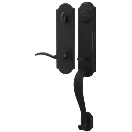  Stonebriar Dummy Handle set with Right hand Carlow lever in the Black Finish