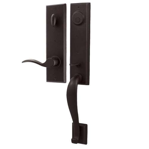  Greystone Dummy Handle set with Right hand Carlow lever in the Oil Rubbed Bronze Finish