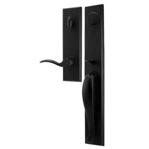  R7980-2H20020 Rockford Dummy Handle set with Right hand Carlow lever in the Black Finish