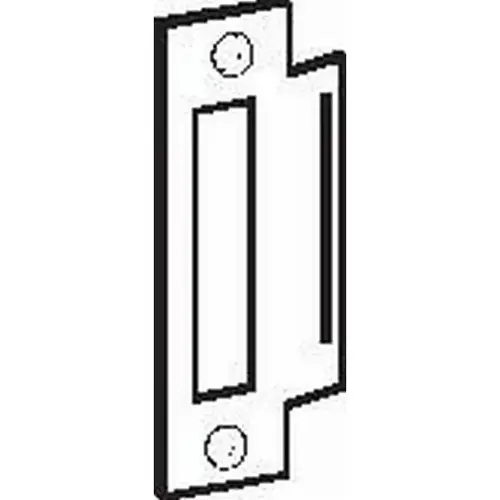 ANSI Strike for Mortise Locks, 4-7/8 in. x 1-1/4 in. 13 Gauge Steel, Aluminum (Silver) Painted