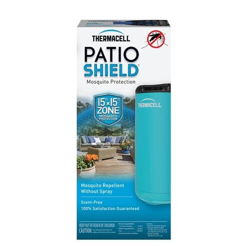 Thermacell MRPSB MRPSB Patio Shield Mosquito Repeller, 15 ft Coverage Area, Glacial Blue Housing