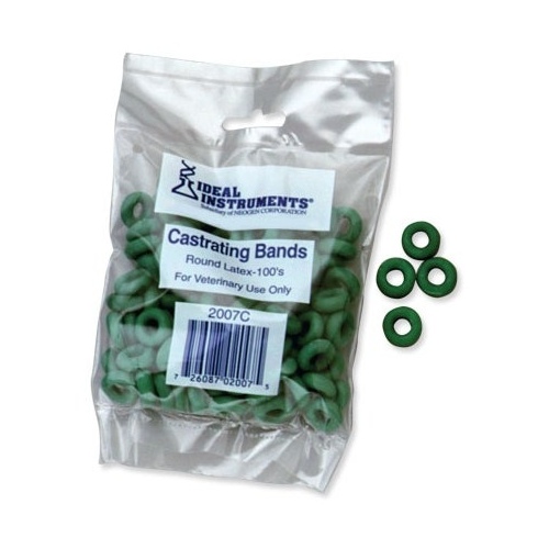 Castration Bands, 100-Ct - pack of 150 Green