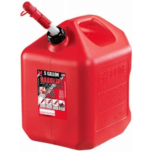 Midwest Can 5010 Gas Can Flame Shield Safety System Plastic 5 gal Red