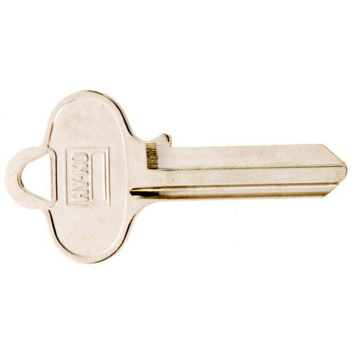 Key Blank, Brass, Nickel, For: Segal Cabinet, House Locks and Padlocks