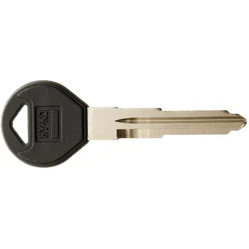 Automotive Key Blank, Brass/Plastic, Nickel, For: Mazda Vehicle Locks