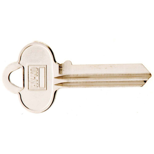 Key Blank, Brass, Nickel, For: Corbin Russwin Cabinet, House Locks and Padlocks