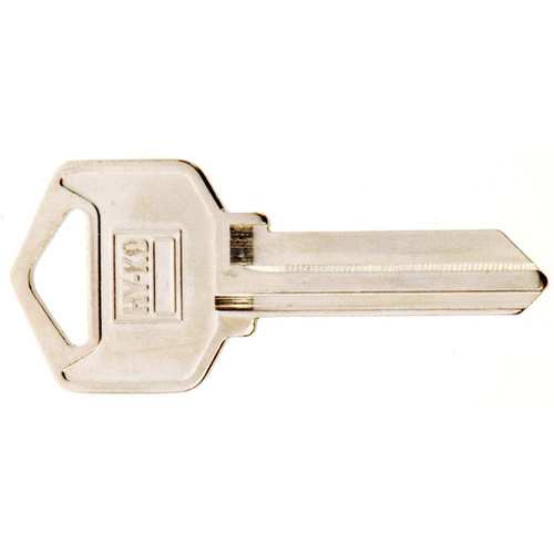 Key Blank, Brass, Nickel, For: LSDA Cabinet, House Locks and Padlocks - pack of 10