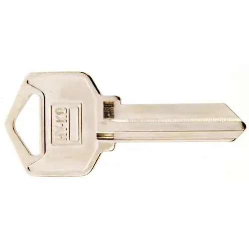 Key Blank, Brass, Nickel, For: LSDA Cabinet, House Locks and Padlocks