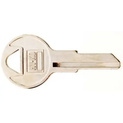 Key Blank, Brass, Nickel, For: Illinois Cabinet, House Locks and Padlocks