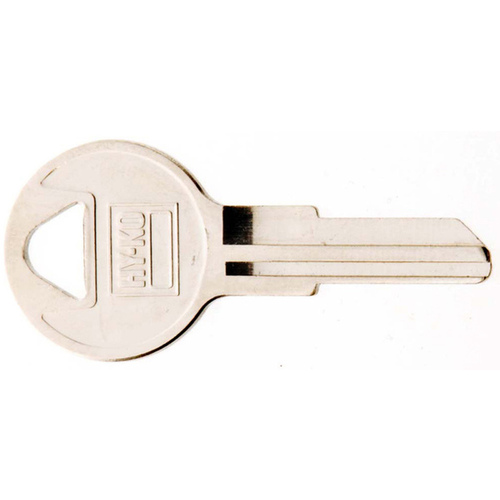 Key Blank, Brass, Nickel, For: Chicago Cabinet, House Locks and Padlocks