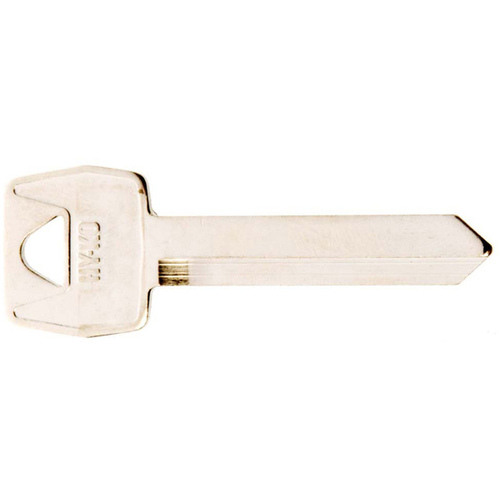 Key Blank, Brass, Nickel, For: Ford Vehicle Locks