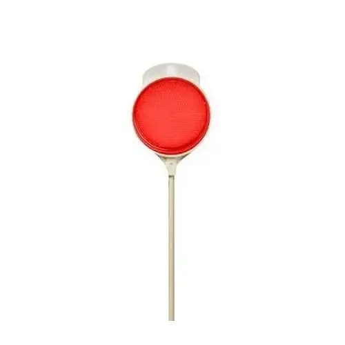 Driveway Marker Red With 36-inch White Fiberglass Rod