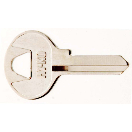 Key Blank, Brass, Nickel, For: Master Cabinet, House Locks and Padlocks