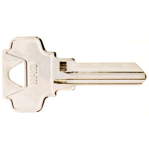 Key Blank, Brass, Nickel, For: Dexter Cabinet, House Locks and Padlocks