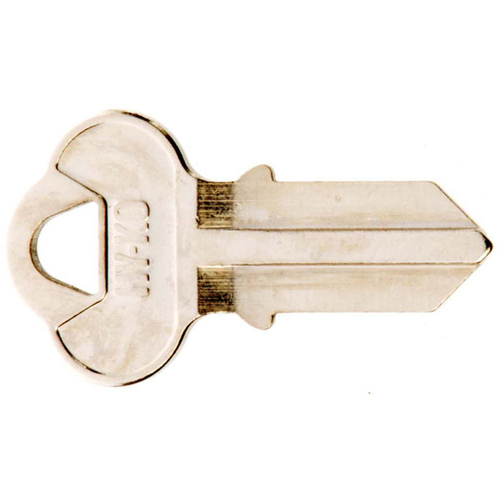 Key Blank, Brass, Nickel, For: Chicago Cabinet, House Locks and Padlocks - pack of 10