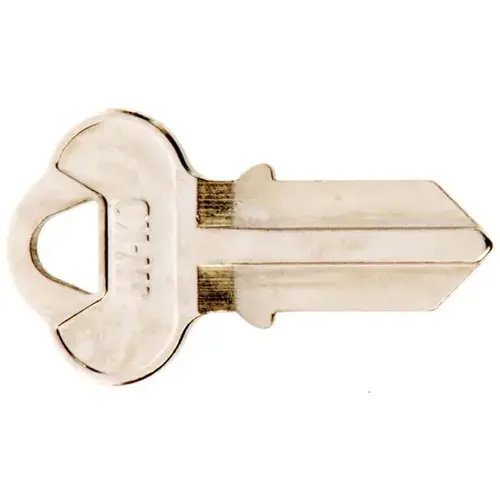 Key Blank, Brass, Nickel, For: Chicago Cabinet, House Locks and Padlocks