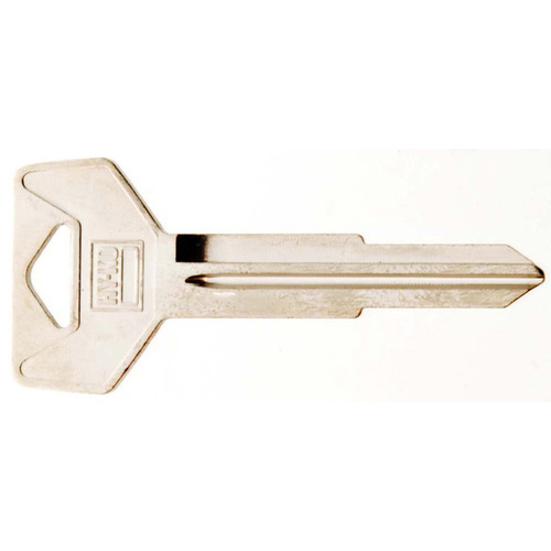 Automotive Key Blank, Brass, Nickel, For: Toyota Vehicle Locks