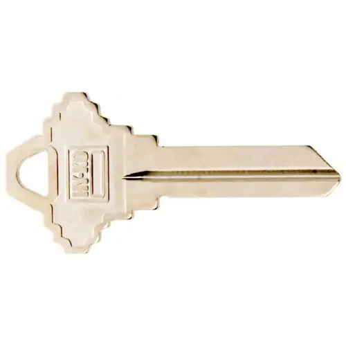 Key Blank, Brass, Nickel, For: Schlage Cabinet, House Locks and Padlocks - pack of 10