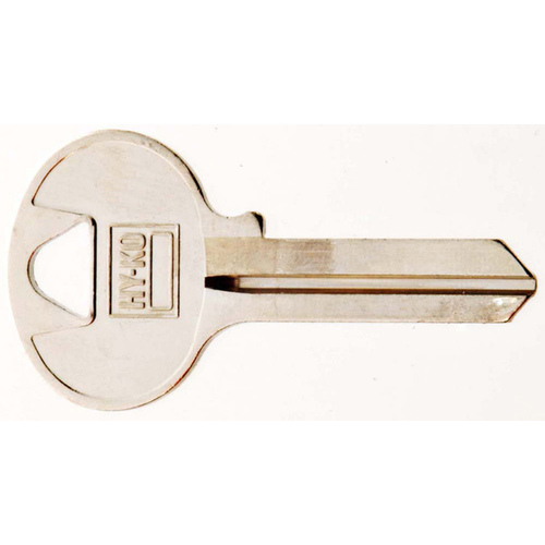 Hy-Ko 11010W1-XCP10 Key Blank, Brass, Nickel, For: Wilson Bohannan Cabinet, House Locks and Padlocks - pack of 10