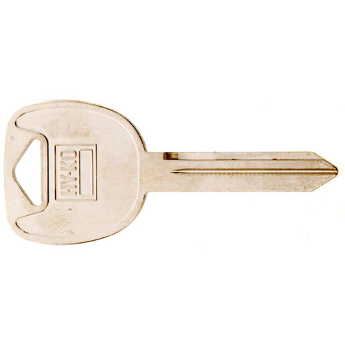 Key Blank, Brass, Nickel, For: Automobile, Many General Motors Vehicles